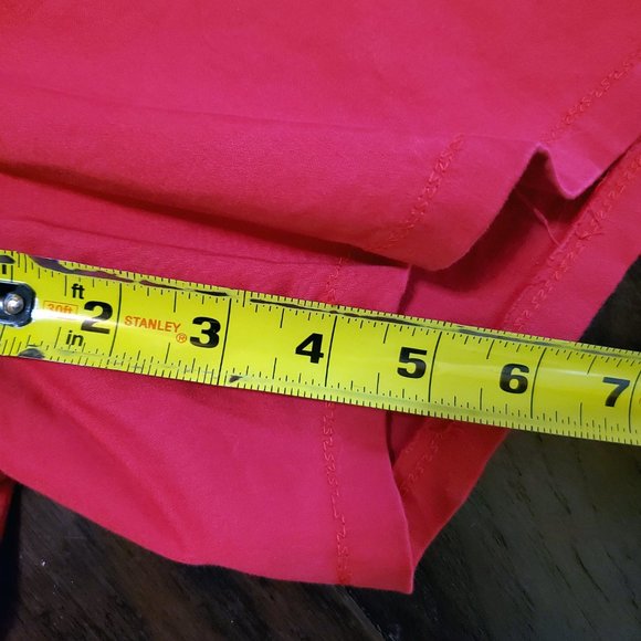 EXPRESS Design Studio Mid Rise Red Shorts 8 - Picture 7 of 8